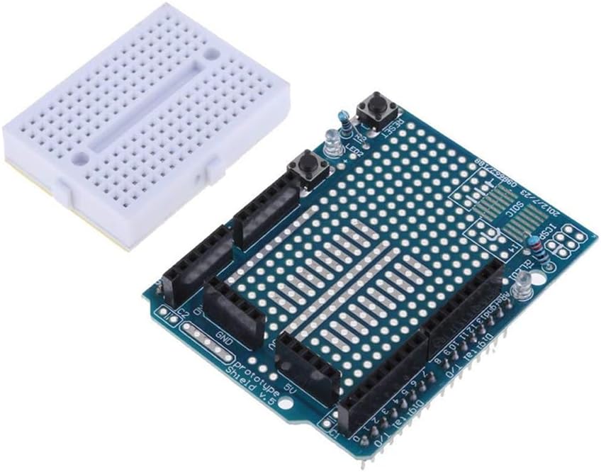 HiLetgo® – Uno-R3-Proto-Shield, Prototyp, Erweiterungsplatine, mit SYB-170 Mini-Lochrasterplatine, B