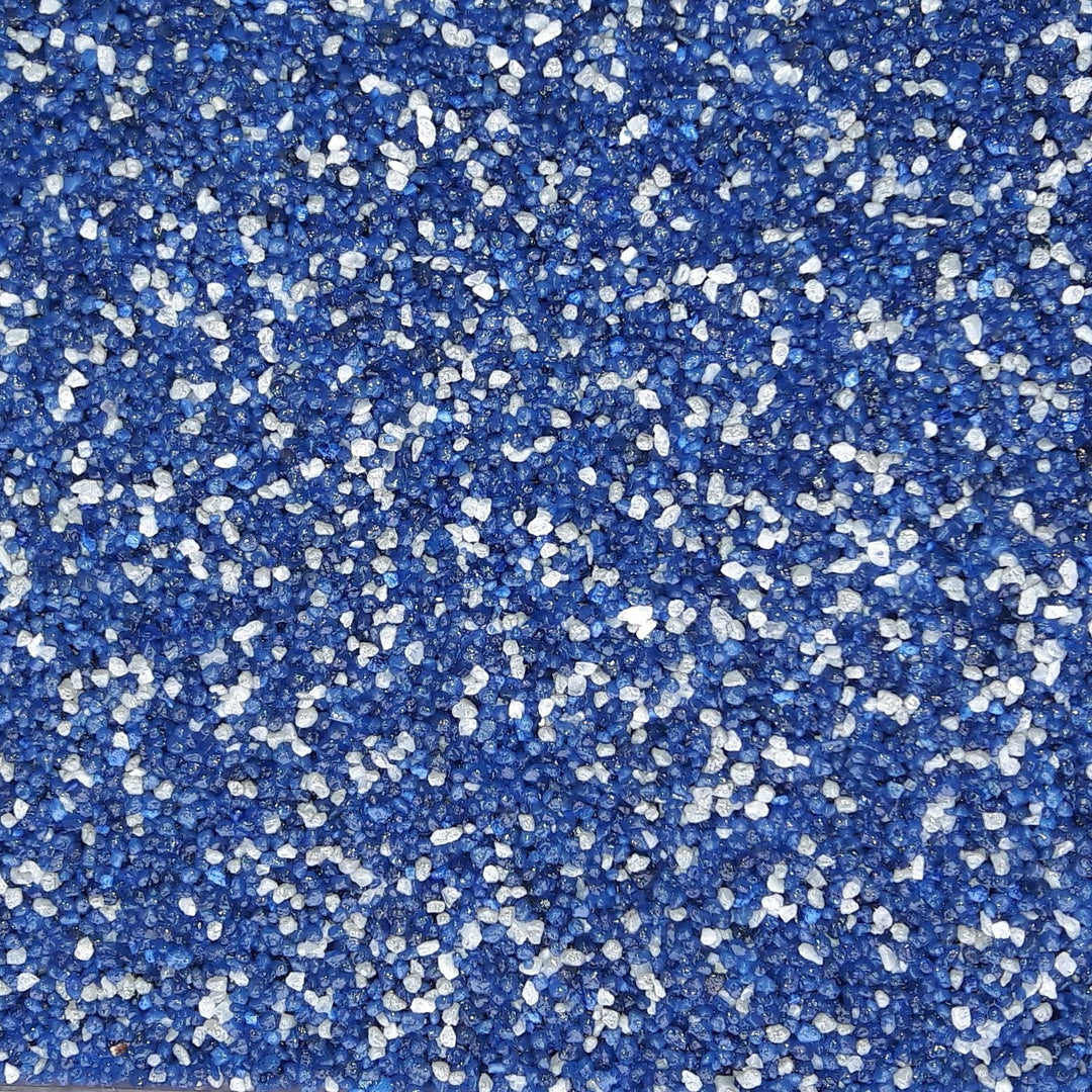 20kg Buntsteinputz Mosaikputz 1-2mm SOP71 Blau/Grau/Weiss - Hergestellt in Bayern
