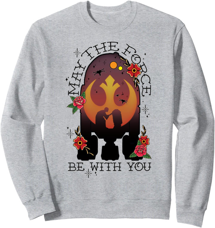 Star Wars R2-D2 May The Force Be With You Sunset Poster Sweatshirt