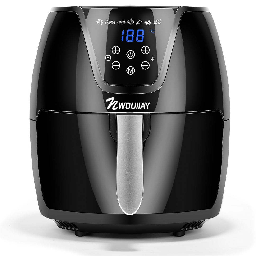 Heissluftfritteuse 5,5L 1800W Air Fryer LED-Touchscreen Frittieren ohne Öl | Grosses Fassungsvermöge