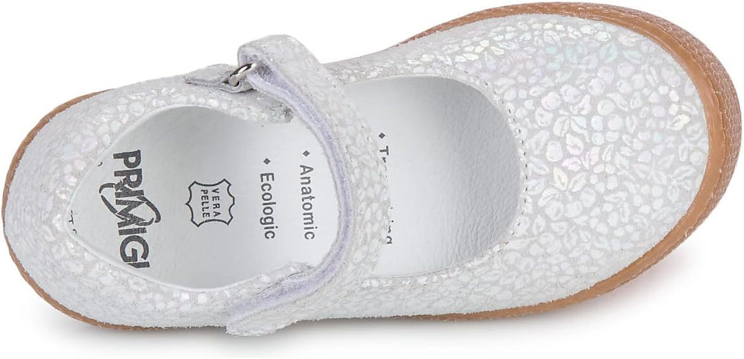 PRIMIGI Mädchen Sport TRE.femm. Mary Jane Schuh 29 EU Weiss Iridescent, 29 EU Weiss Iridescent