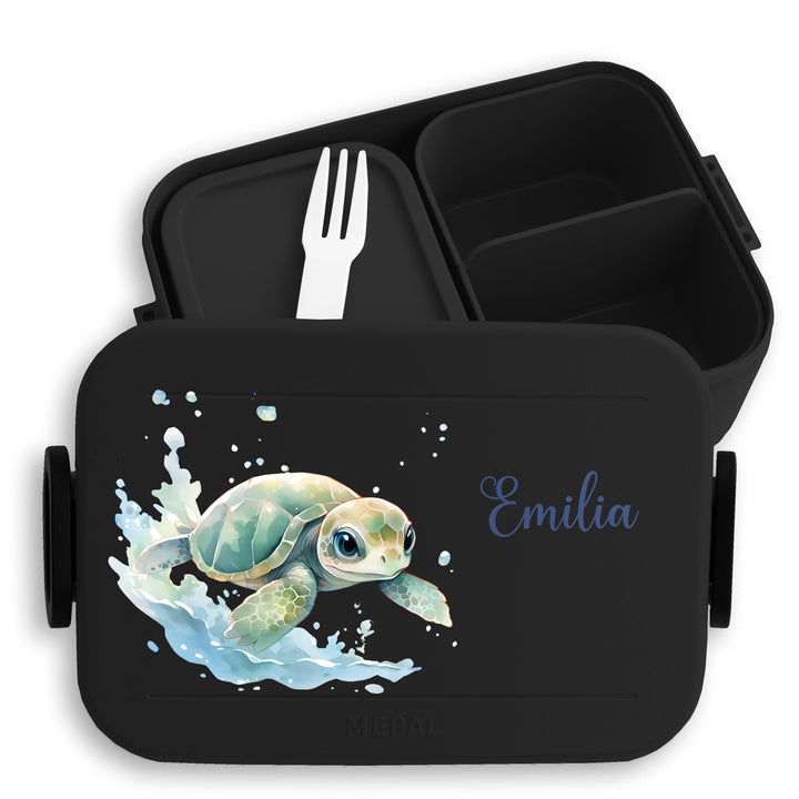 Kinder Bento Box Midi für Mepal Bentobox - Brotbox Schildkröte Lunchbox Schildi Vesperbox Panzertier