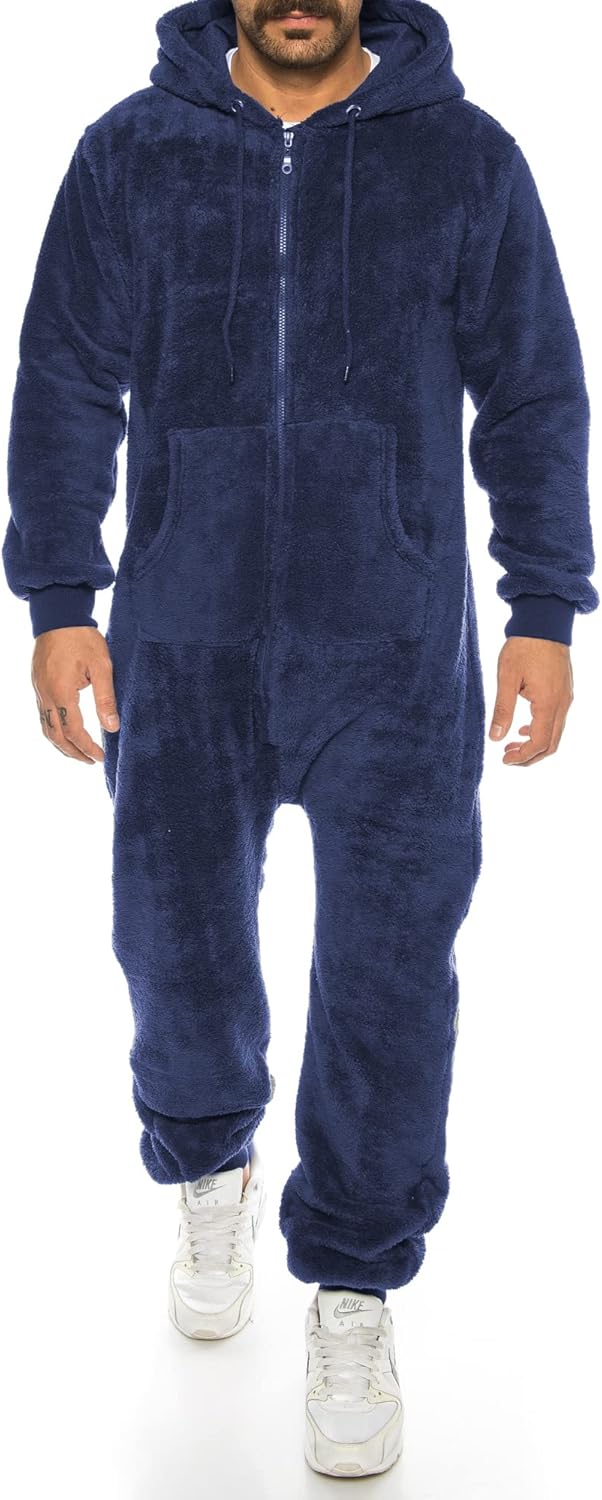 Crazy Age Teddyfleece Teddyfell Jumpsuit flauschig und kuschelig weich warm Einteiler Ganzkörperanzu