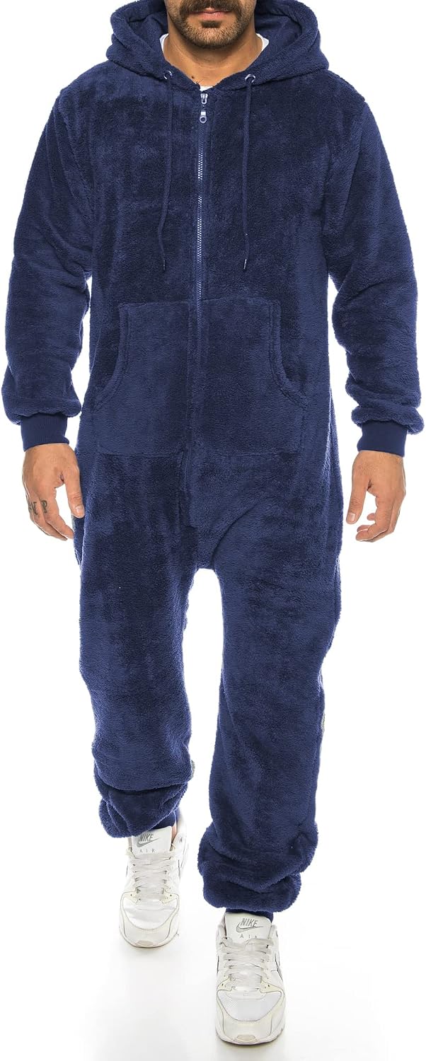 Crazy Age Teddyfleece Teddyfell Jumpsuit flauschig und kuschelig weich warm Einteiler Ganzkörperanzu