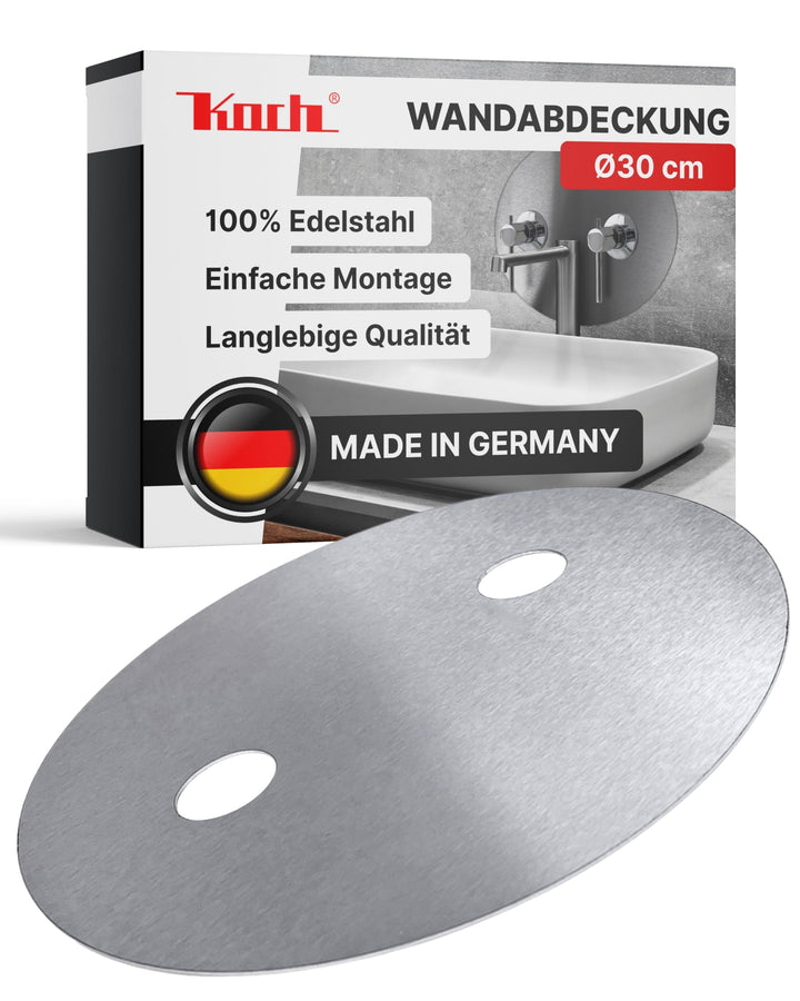 Koch #81 Hygienische Wandabdeckung Platte 30cm für Armatur in Dusche + Bad - antibakteriell, säurebe