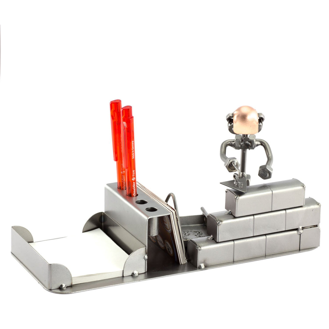 Steelman24 I Schraubenmännchen Maurer Büro I Made in Germany I Handarbeit I Geschenkidee I Stahlfigu