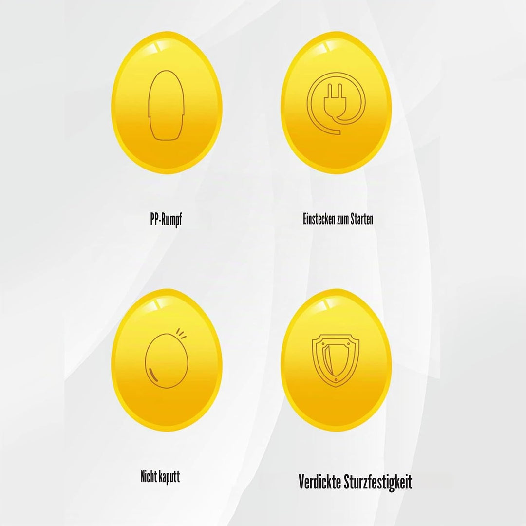 Elektrischer Egg Scrambler, Golden Egg Shaker Schneebesen Egg Spinner Egg Dotter Mixer Golden Egg Ma