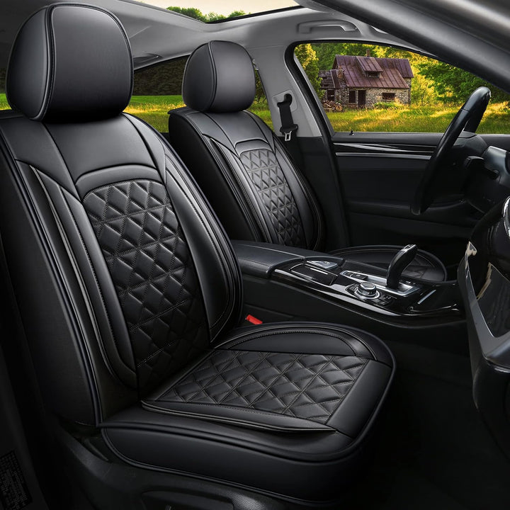 JDWBT Luxus Autositzbezüge Kunstleder Komplettset, Sitzbezüge Auto Universal, Auto Sitzbezüge Kompat