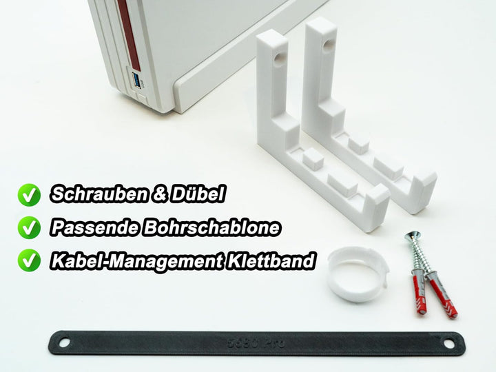 Wandhalterung Halter für Fritz!Box 5690 Pro – Halterung aus Kunststoff für Fritzbox 5690 Pro Fiber R