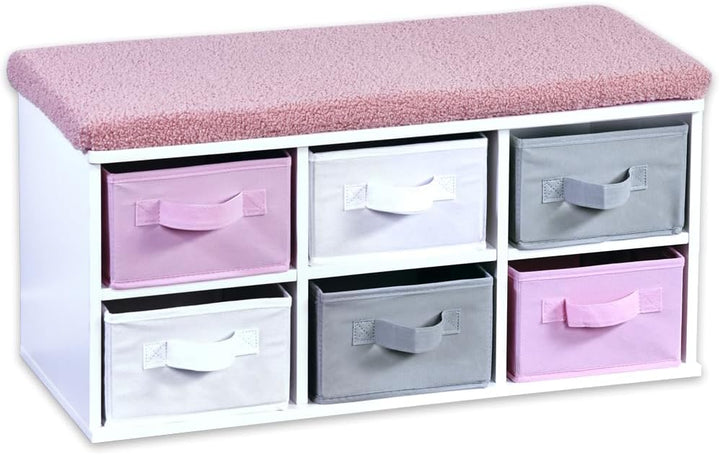 Kesper | Kinder-Sitzbank mit Sitzkissen, Material: FSC-zertifizierte Faserplatte, Masse: 68 x 29,5cm