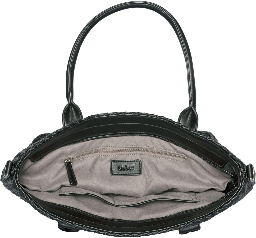 Gabor Emilia Zip Shopper Schwarz 37 x 14 x 27, Schwarz 37 x 14 x 27