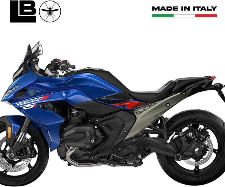 LABELBIKE 3D Motorrad Tankaufkleber kompatibel mit BMW | R1300RS, Seitenschutz aus Kunstharz, kratzf