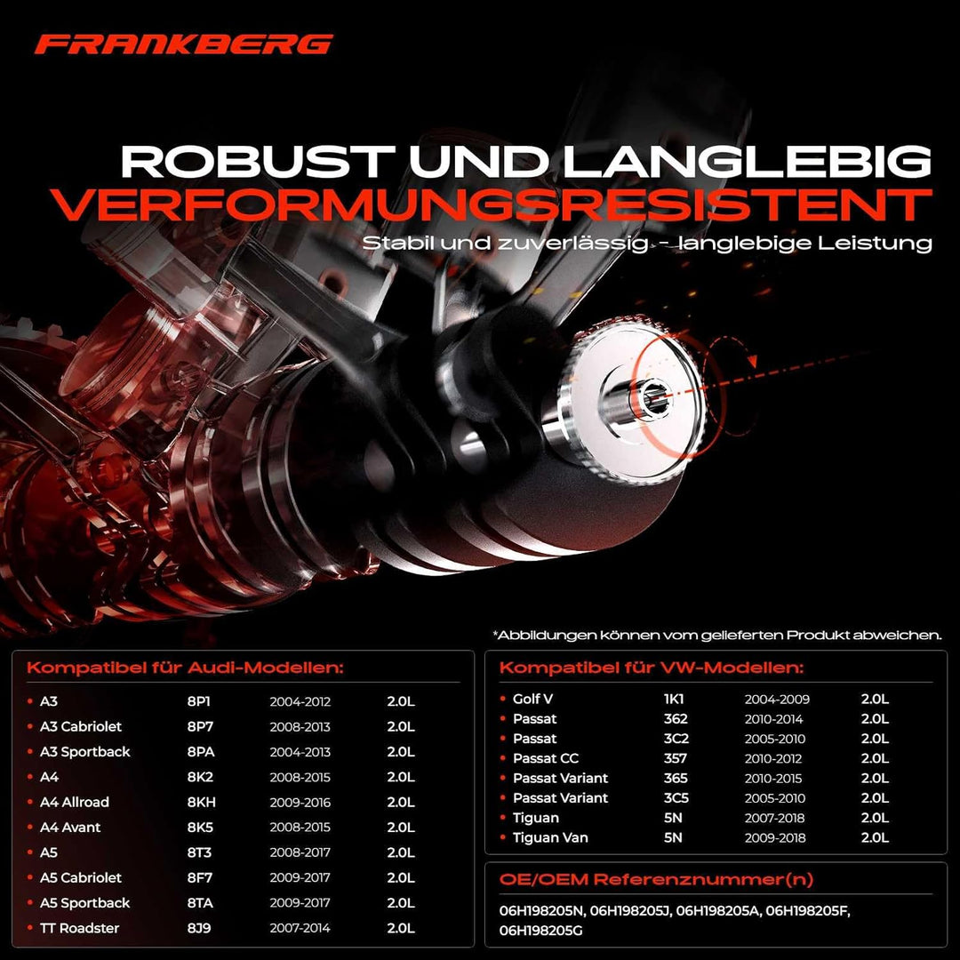 Frankberg Ausgleichswelle Wellenlager Rechts für A3 8P1 A4 A5 A6 Q5 TT Leon EOS J-e-t-t-a III P-a-s-