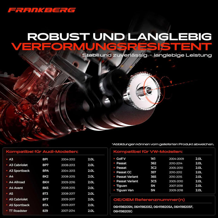 Frankberg Ausgleichswelle Wellenlager Rechts für A3 8P1 A4 A5 A6 Q5 TT Leon EOS J-e-t-t-a III P-a-s-