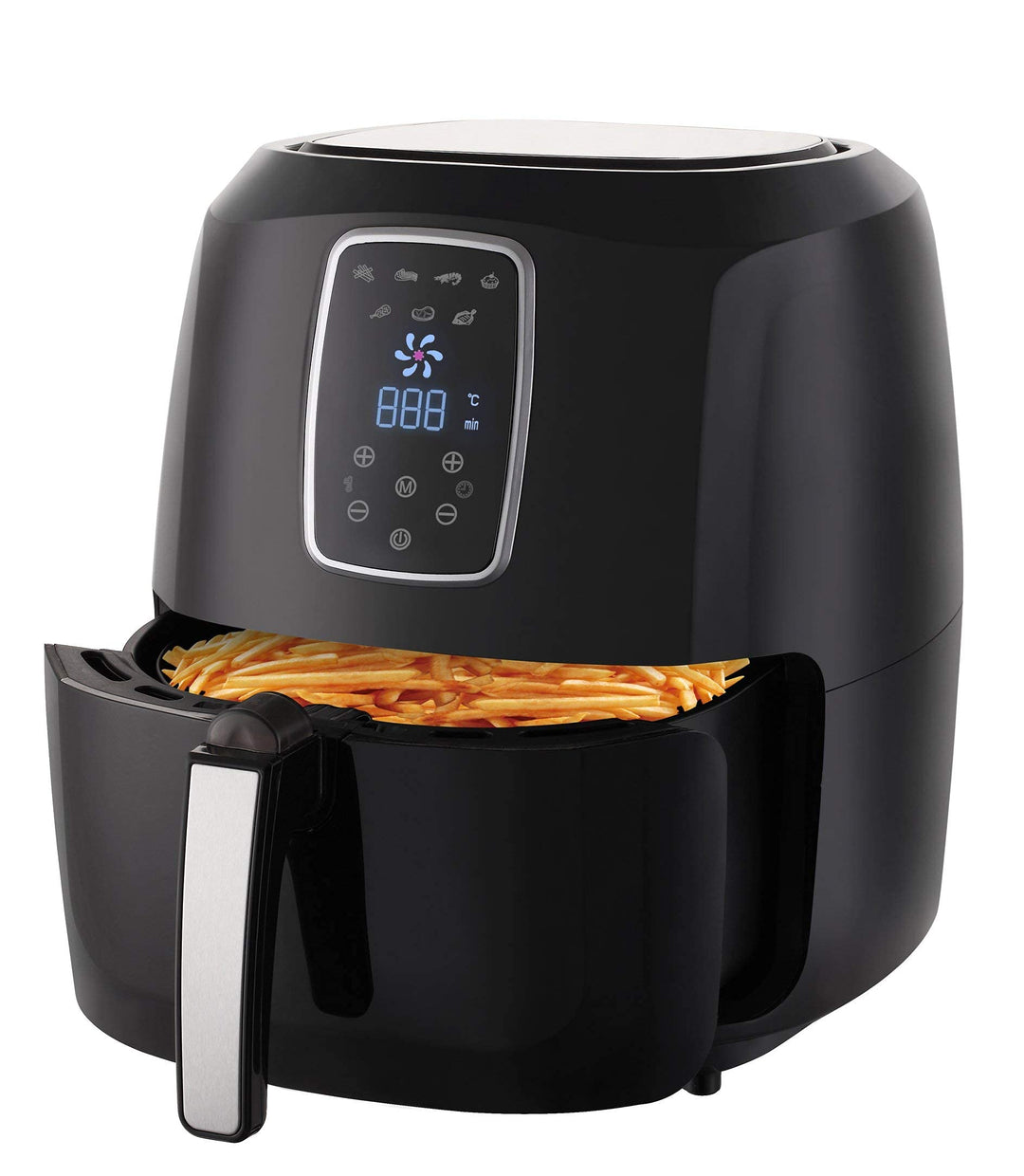 Heissluftfritteuse XXL Premium 5.2L - Airfryer Mit Touch-Bedienfeld, Neueste Technik, 100% knusprig,