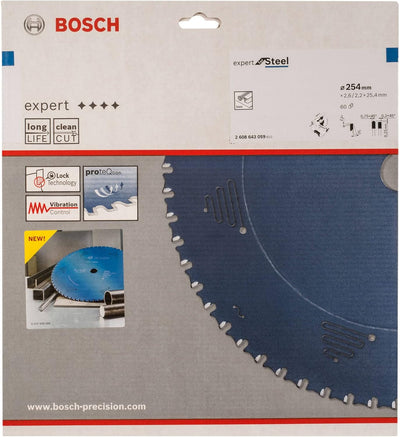 Bosch Accessories Bosch Professional 1x Kreissägeblatt Expert for Steel (für Stahl, Sägeblatt Ø 254