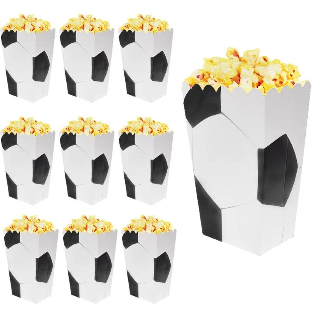 Popcorn-tüten, Fussball-Popcorn-Boxen, Popcorn-kartons, Leckerli-Boxen, Karton, Süssigkeiten-behälte