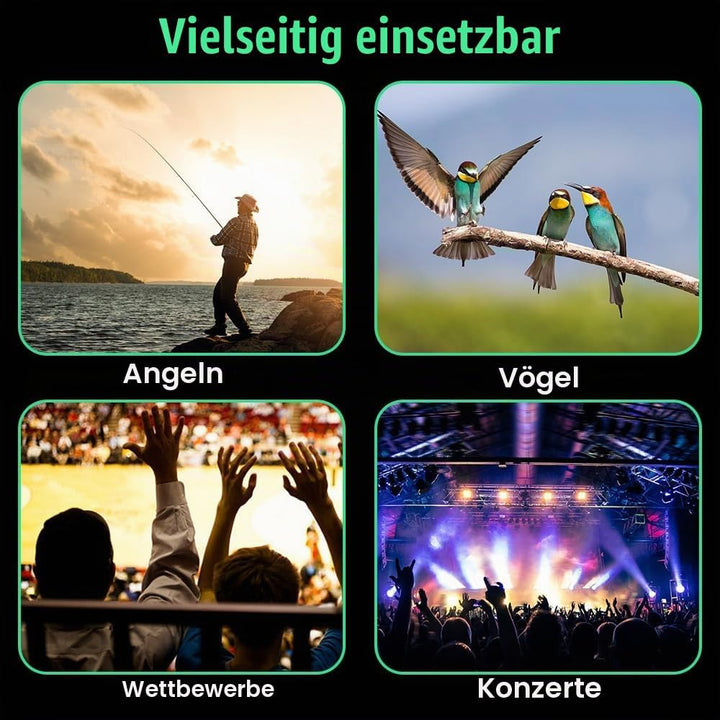 Freihändige Fernglasbrille, Professionelle Angelfernglas, Freisprechbrille zum Angeln, Vogelbeobacht