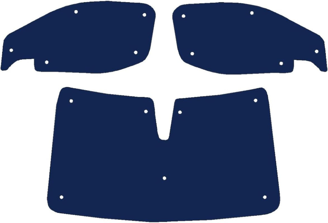 Fensterrollo-Set für Citroen Berlingo (ab 2018), wendbar, Thermisch Front set Trägerfarbe: Khaki-Grü