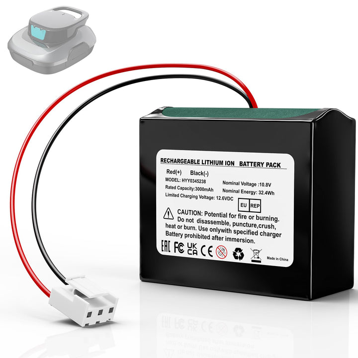3000mah Scuba SE Poolroboter-Akku, Ersatzakku für den kabellosen Poolreiniger Aiper Scuba SE, Aiper-