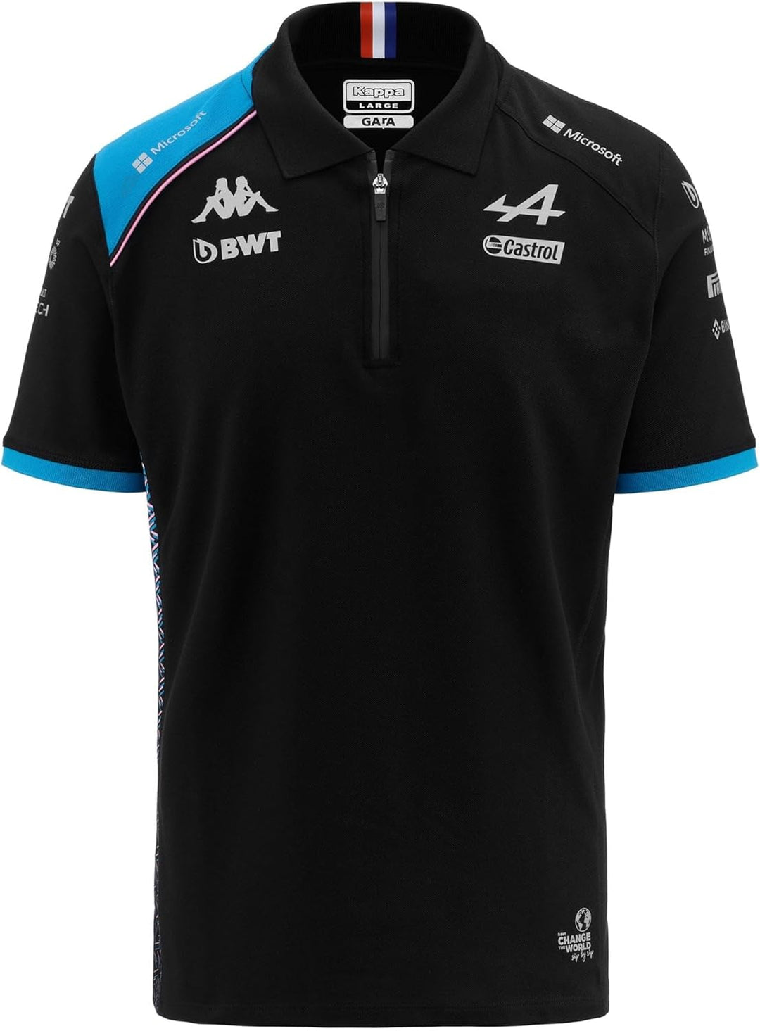 Kappa Herren Tshirt L Schwarz/Blau, L Schwarz/Blau