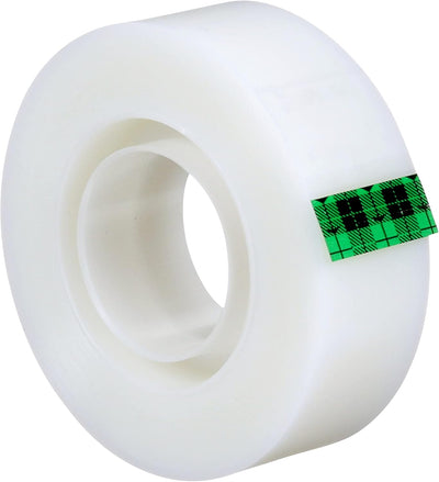 Scotch Magic Invisible Tape, 19 mm x 33 m, 6 rolls & Scotch Tischabroller schwarz – Klebebandabrolle