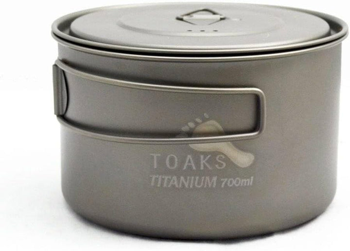 Ultraleichter Titan-Kochtopf von Toaks, POT-700-L, 700