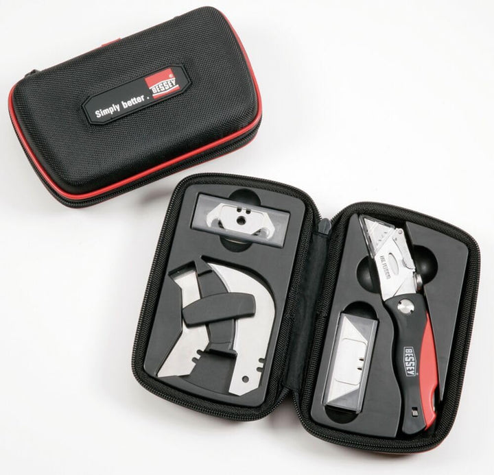 BESSEY Messer-Set DBKPH-SET, 1 x DBKPH-EU, 15 x Trapezklingen DBK-T, 5 x Hakenklingen DBK-H, 2 x Lin
