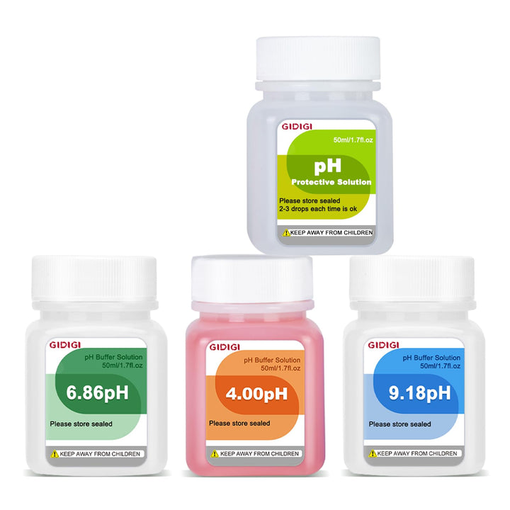 pH Pufferlösung 4,00/6,86/9,18, pH Kalibrierset mit Reinigungslösung, kleine, tragbare Verpackung, v