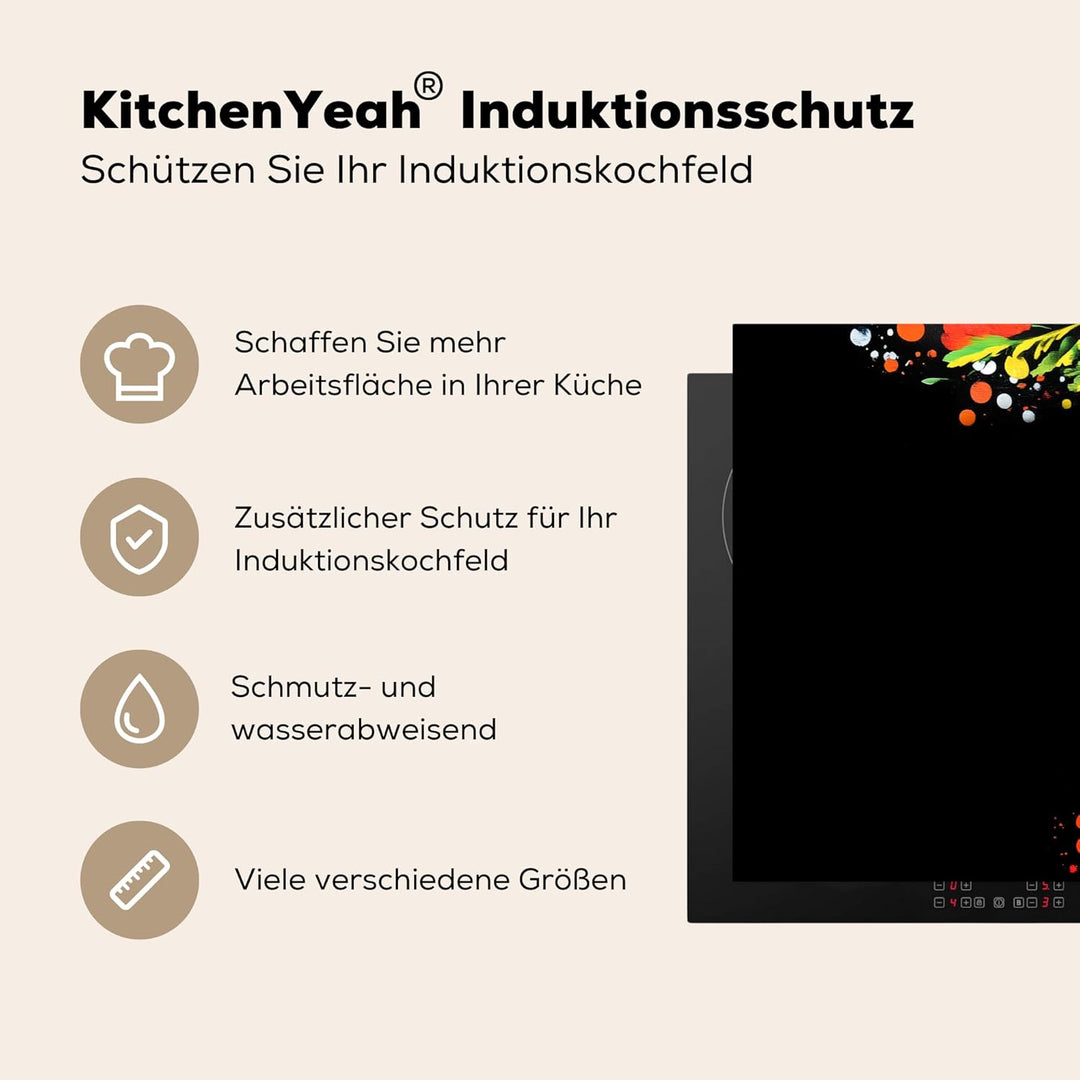 Herdabdeckplatte Einteilig 80x52 cm Küche Ceranfeld Abdeckplatte Cerankochfeld Abdeckung Induktionsk