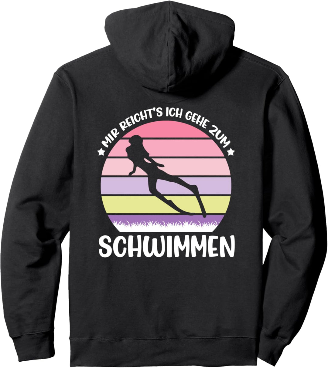 Ich Gehe Zum Schwimmen, Damen Schwimmerin Frauen Pullover Hoodie
