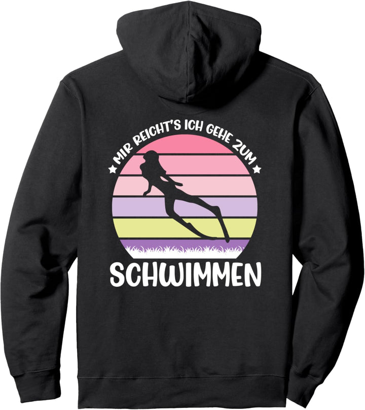 Ich Gehe Zum Schwimmen, Damen Schwimmerin Frauen Pullover Hoodie
