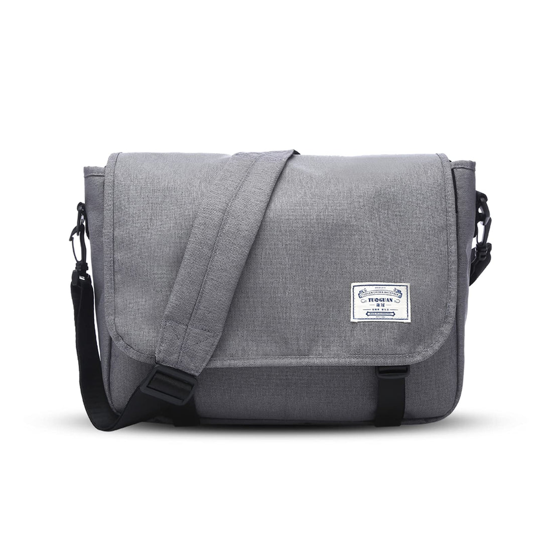 FANDARE Messenger Bag Umhängetasche Schultertasche Laptoprucksäcke Tasche Kuriertasche Polyester Gra