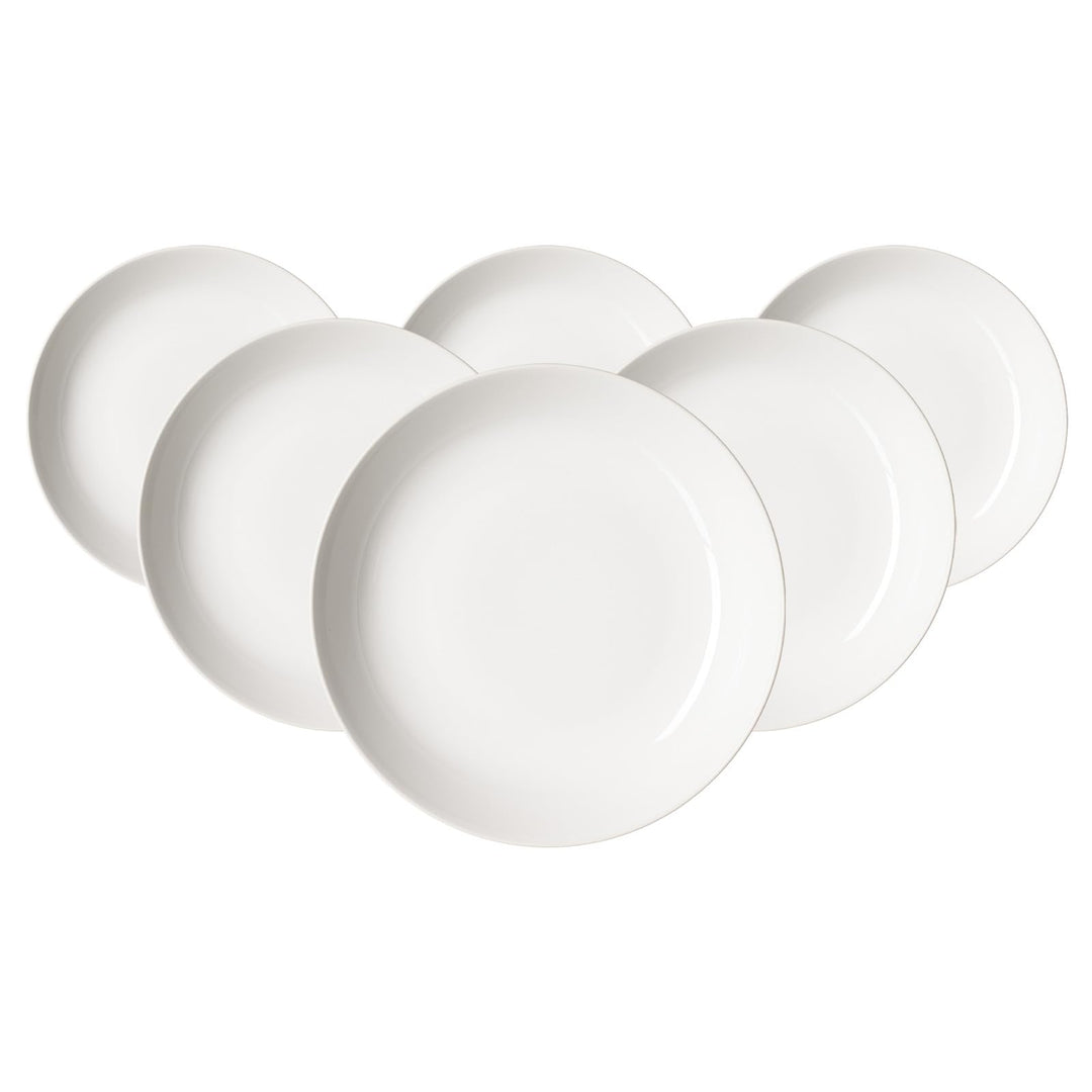 Ritzenhoff & Breker Volos Suppenteller 6er Set, 23 cm, Tiefe Teller in moderner Formsprache, Skandin