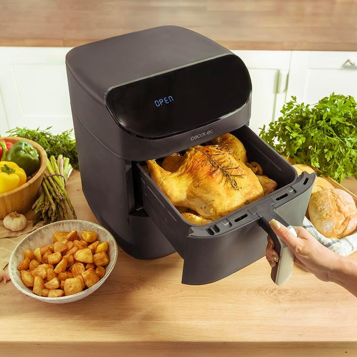 Cecotec Heissluftfritteuse, Ofen und Grill 11 L Cecofry FoodCourt 11000 Connected C. 1850 W, 3-in-1-