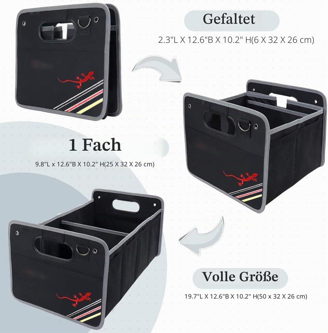 Auto Gepäck Organizer Faltbare Cargo Storage Container Schwarz für Auto Kofferraumtasche für Einkauf