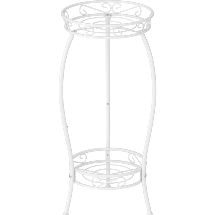 Bomclap Pflanzenständer Metall, 69 cm Blumenständer Pflanzenständer, 2-stufige Blumentopf Ständer Bl
