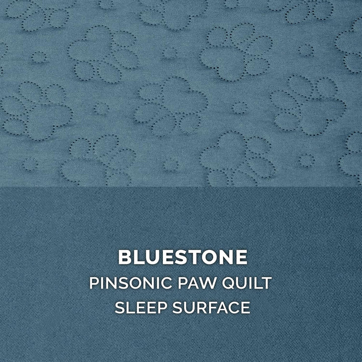 Furhaven Pinsonic Ersatzbezug für Hundebett, gesteppt, L-Form, Bluestone, Jumbo, Grösse XL (Gesteppt