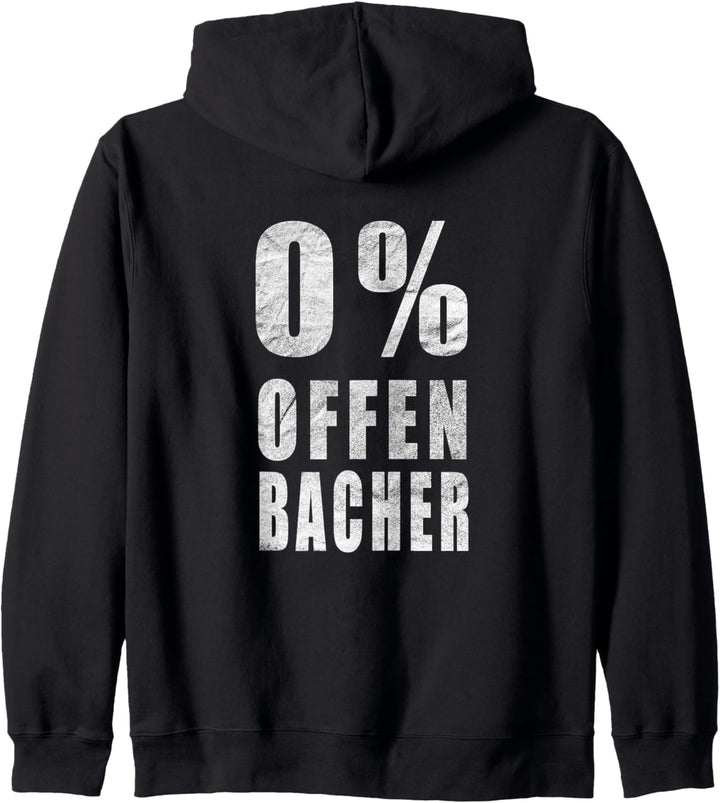 0% Offenbacher Null Prozent - Anti Offenbach Kapuzenjacke