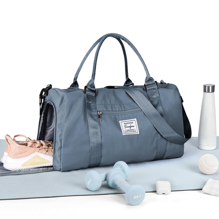 HYC00 Sport Duffel Bag Damen Handgepäck Sporttasche für Damen Herren mit Nassfach & Schuhfach, Reise
