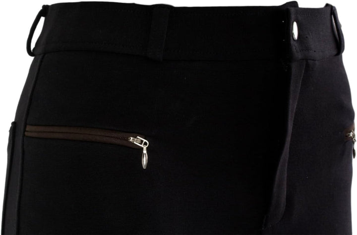 RL24 Damen Reithose Vollbesatz Flex BASICLINE 38 Schwarz/Dunkelbraun, 38 Schwarz/Dunkelbraun