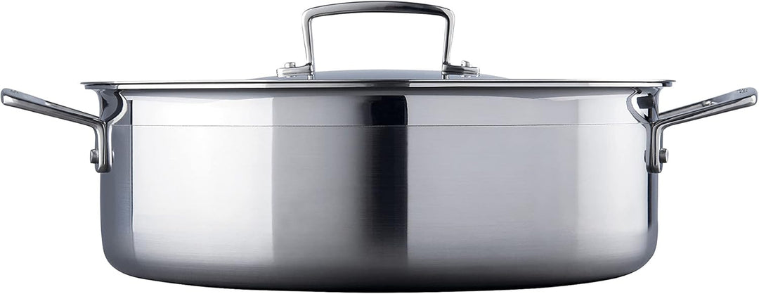 LE CREUSET Sauteuse aus 3-ply Edelstahl, Ø 28 cm, 96100928000000, 28 cm