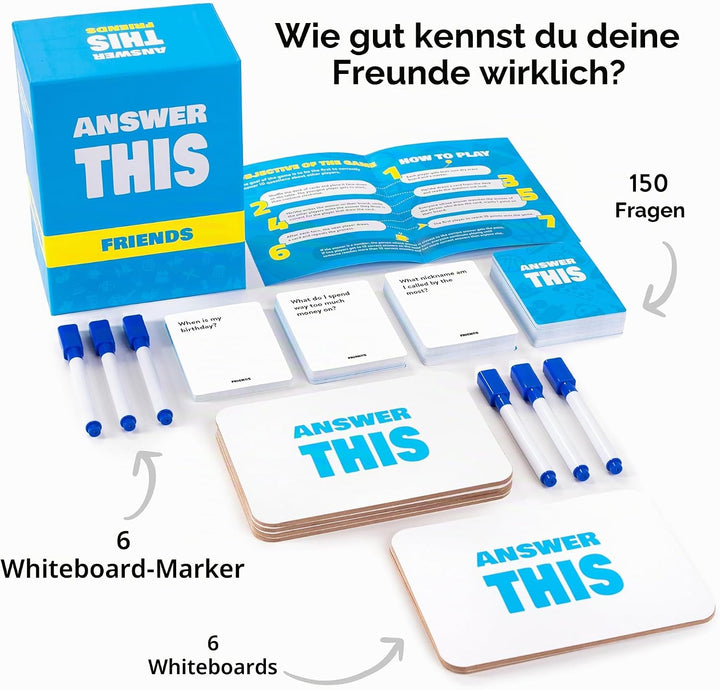 Answer This - English - How Well Do You Know Your Friends? - Fun Party Card Game for Teens &amp; Adults
