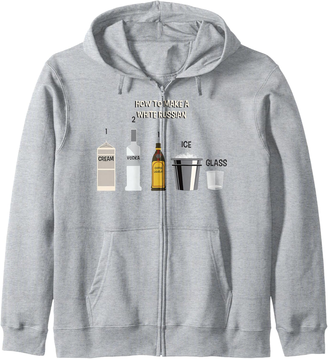 Big Lebowski White Russian Instructions Kapuzenjacke