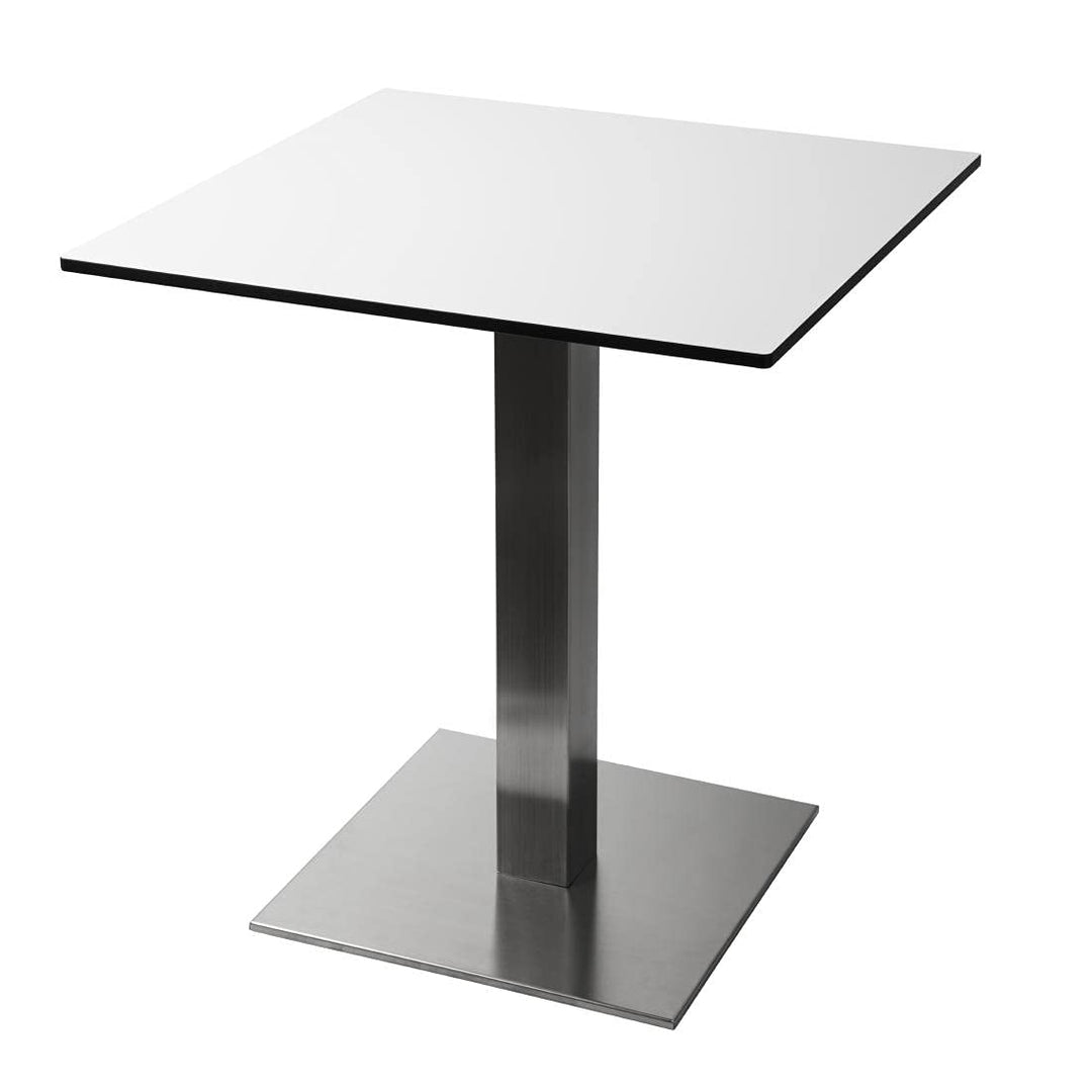 Bolero Quadratischer Tischfuss aus Edelstahl, für Restaurants, Bars, Clubs