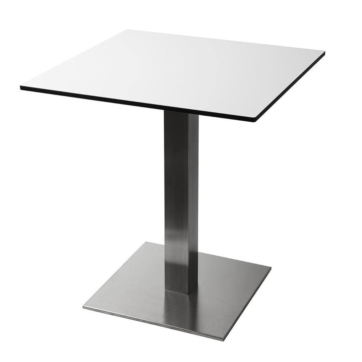 Bolero Quadratischer Tischfuss aus Edelstahl, für Restaurants, Bars, Clubs