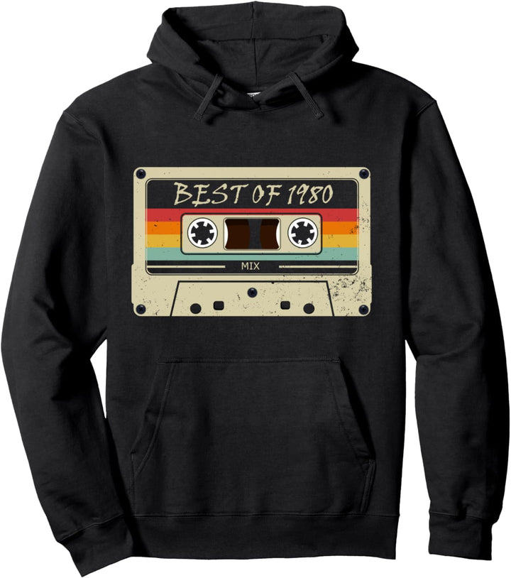 41. Geburtstag Geschenk 80er Jahre Musik Outfit Best of 1980 Pullover Hoodie