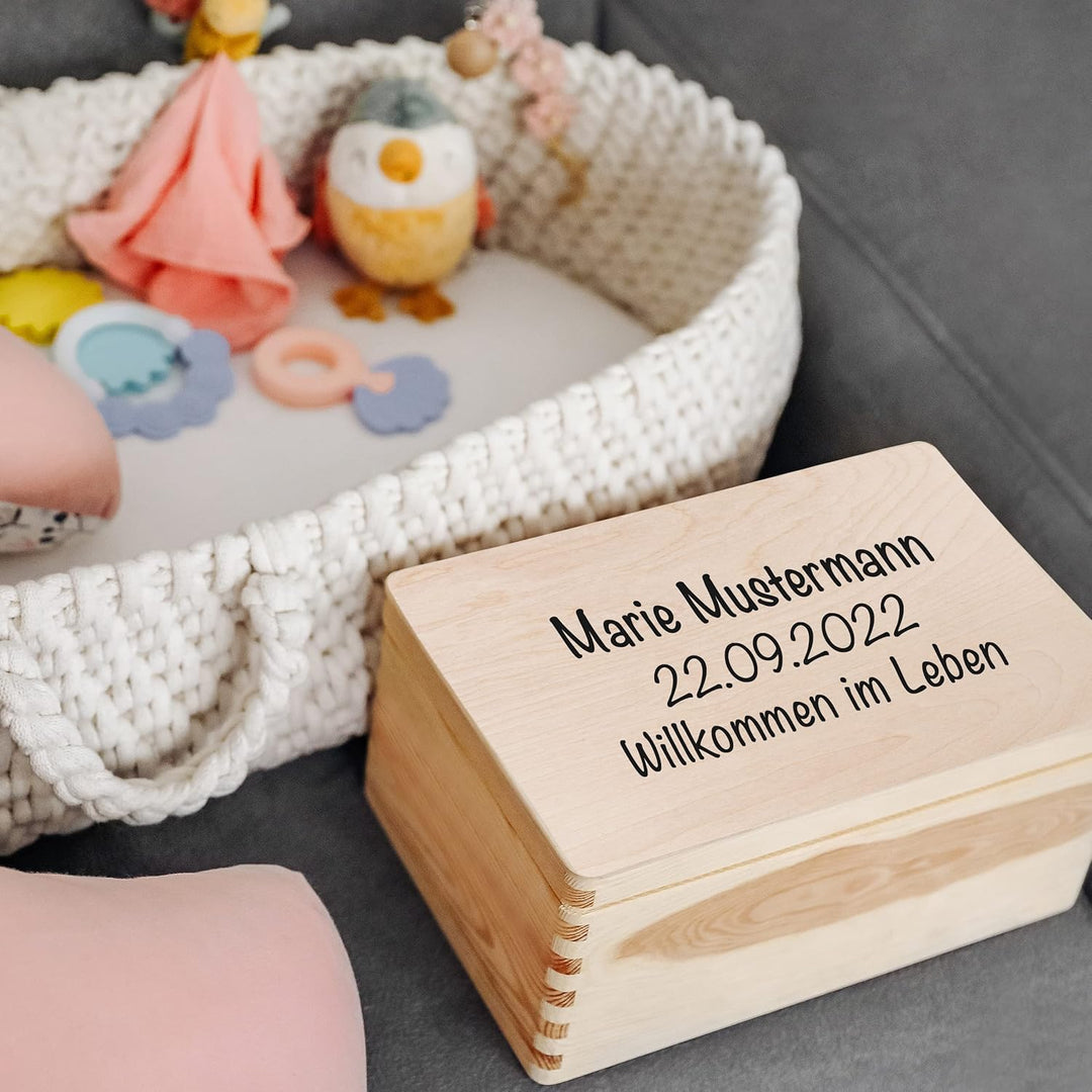 Creative Deco Personalisierte Geschenke Wunschtext Holzkiste | Dein Eigener Beliebig Text Individuel
