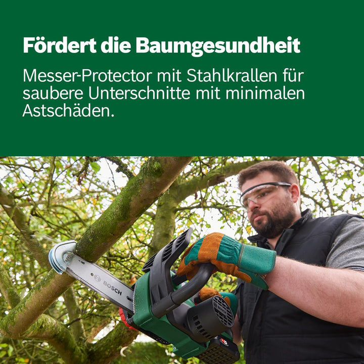 Bosch Home and Garden Akku Kettensäge Universalchain 18 (Grün, 1 Akku, 18 Volt System, im Karton), N