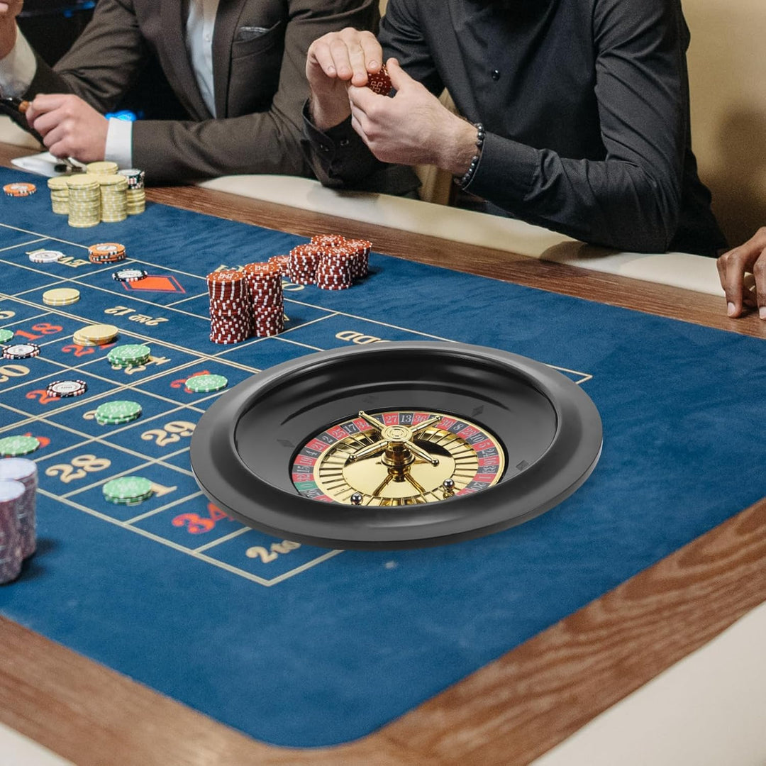 YARNOW Russisches Roulette Pokerrad Partyspiel 10 Zoll Kunststoff Tischspiel Pokerrad Requisite Für